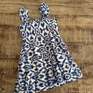 Janie and Jack Blue and White Dress Size Girls 8